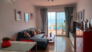 Smart TV, DVD player, books, video library