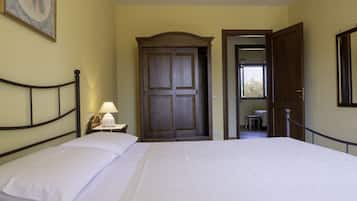 2 slaapkamers, een strijkplank/strijkijzer, gratis wifi, beddengoed