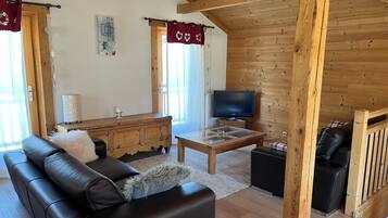 TV, DVD player, books