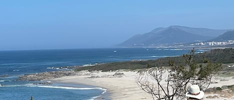 Vlak bij het strand