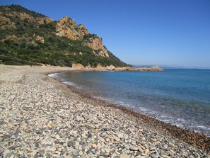 Beach nearby, sun-loungers