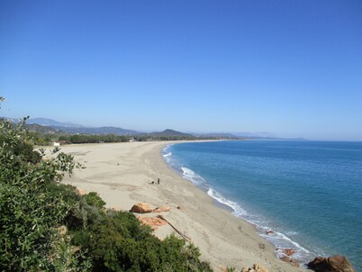 Splendid single house distant 300 meters from the sea with veranda and barbecue