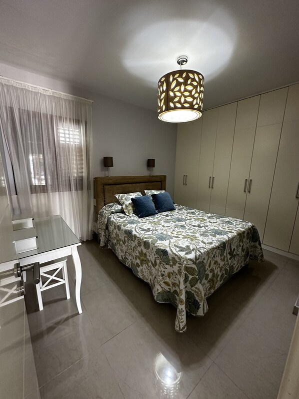 2 bedrooms, in-room safe, iron/ironing board, travel crib