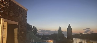 Beachfront villa with private pool and sea views