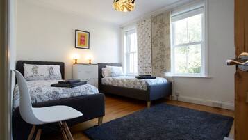 4 bedrooms, iron/ironing board, travel cot, free WiFi