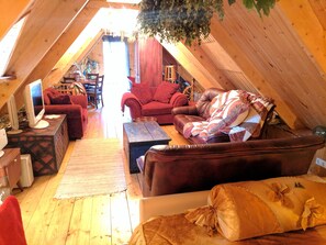 電視、壁爐、書籍