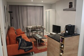 Télévision, lecteur de DVD, livres, chaîne hi-fi