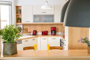 Fridge, microwave, oven, stovetop - Athens Luxurious Apartment - Sea View!  (Paleo Faliro)