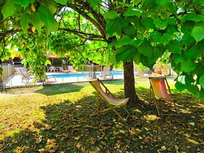 Piscine extérieure, piscine chauffée
