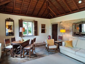 Televisor intel·ligent, llar de foc i llibres 