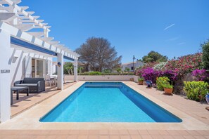 Outdoor pool - Detached Modern Family Villa with Private Pool in Quiet Location Close to Beach (Sant Lluis)