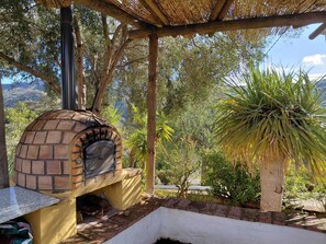 Property grounds - Beautiful and private villa, pool, max 10 guests, 4 bedrooms, wifi, pizza oven, (Comares)