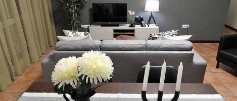 Een televisie en boeken