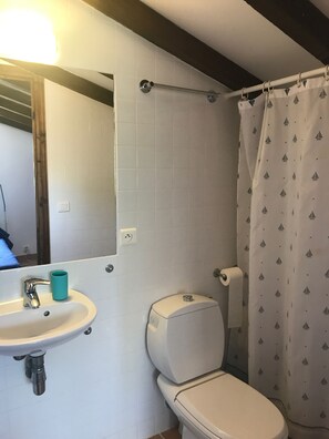 Dusche, Haartrockner, Bidet, Handtücher