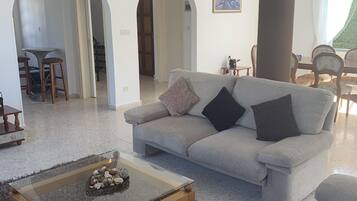 TV, caminetto, impianto stereo