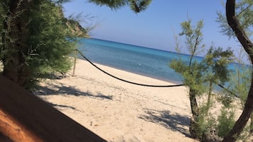 Vlak bij het strand