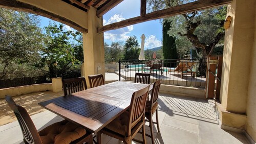 Maison provençale au milieu des oliviers, sa piscine chauffée du 06/04 au 03/11
