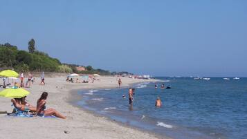En la playa