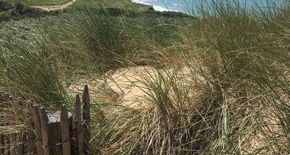 Holiday home "Au grand large" with sea view, within walking distance of the beach