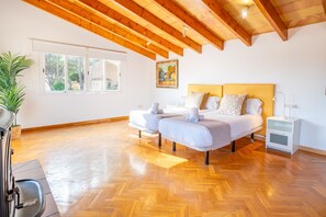 6 bedrooms, iron/ironing board, travel crib, free WiFi