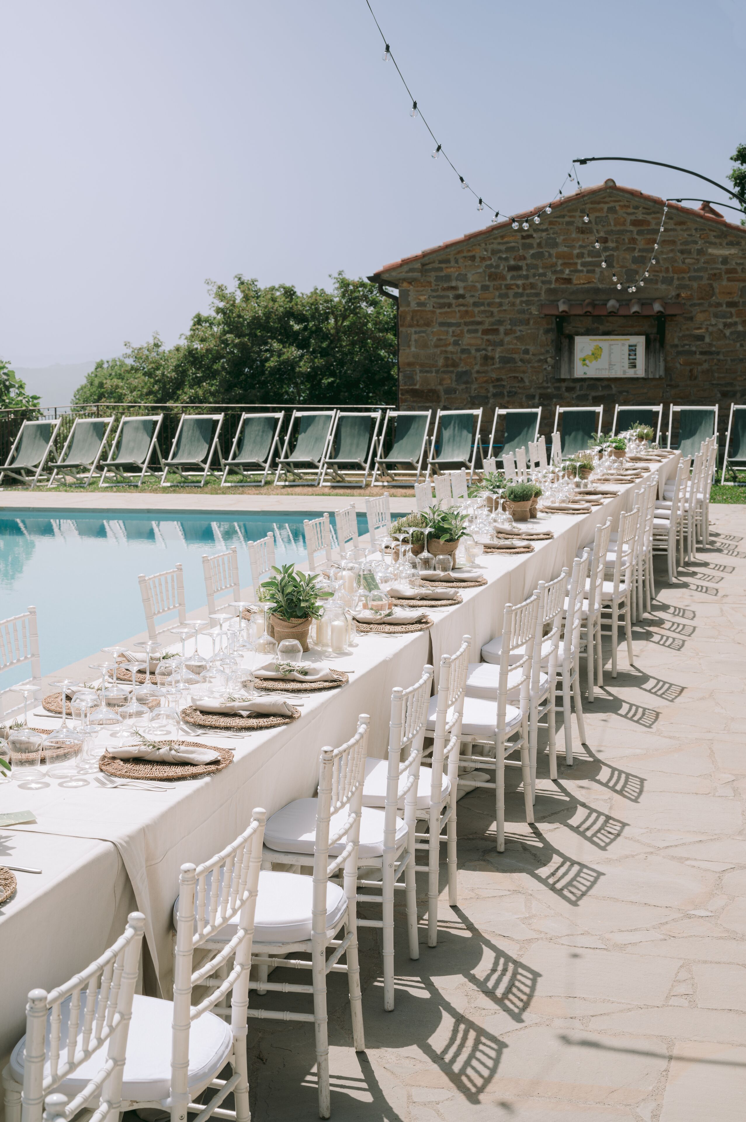 Espace banquet en plein air