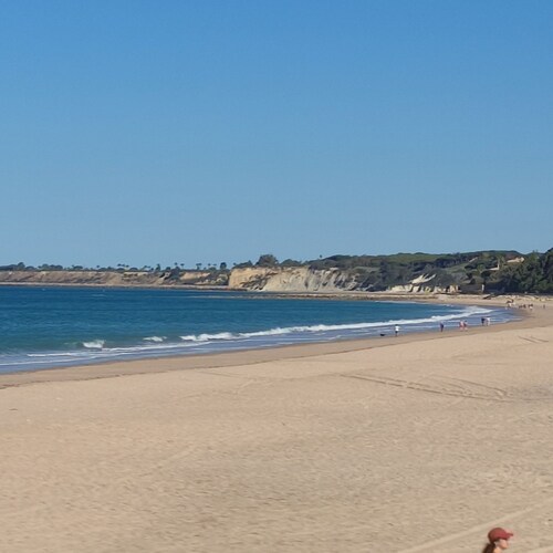 Flat on the beachfront
