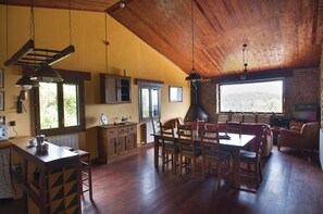 Smart TV, fireplace, DVD player, ping pong