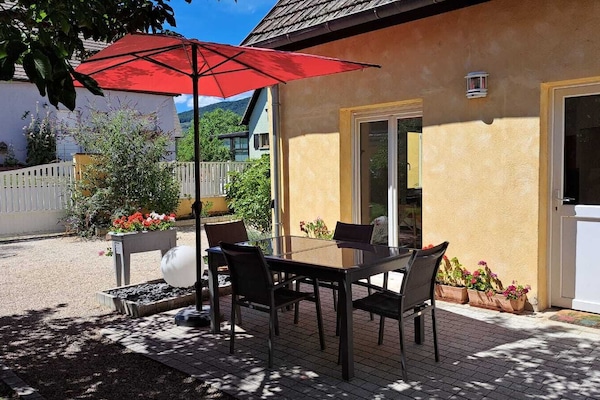 L'espace repas quand il fait beau