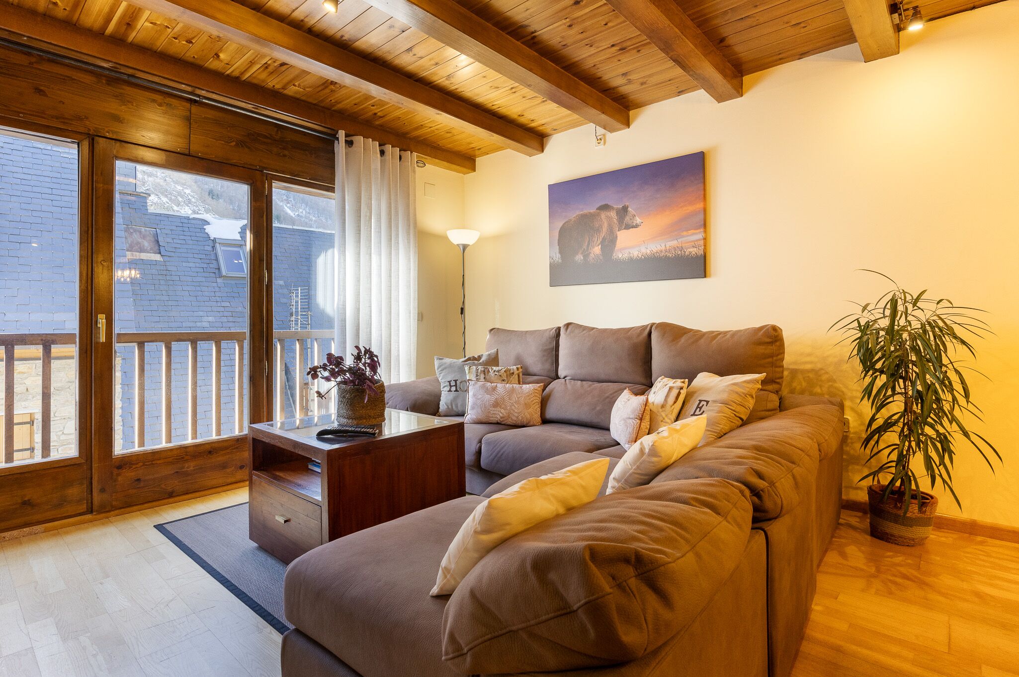 Fernseher, Kamin, Bücher