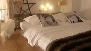 3 dormitorios, tabla de planchar con plancha, Internet y ropa de cama