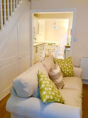 TV, DVD player, books, video library