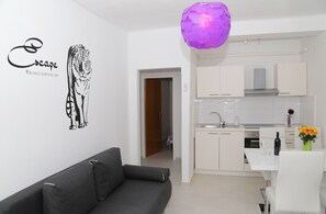 Smart TV, stereo - MODERN 1 BEDROOM APARTMENT - 100 mtrs from the beach, free parking, WIFI... (Dubrovnik)