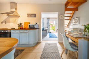 Microwave, dishwasher, high chair