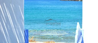 Original stone built house on the waterfront with access to a large sandy beach