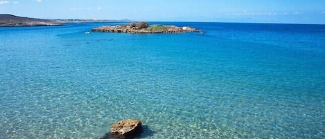 Vlak bij het strand