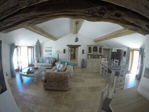 TV, DVD player, stereo