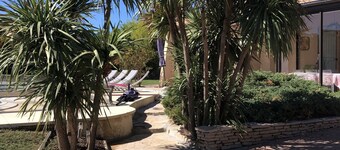 Large villa with beautiful pool and large beach