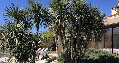 Large villa with beautiful pool and large beach