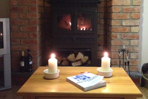 Toast your toes by the warmth of the fire and forget about the time of day/night