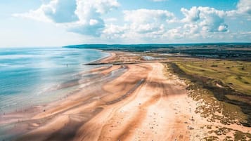 Tæt på stranden, badehåndklæder
