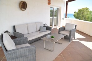 Terrace/patio - Penthouse Los Monteros 90m2 + terrace 50m2 Sea views/Direct access to the beach.  (Marbella)