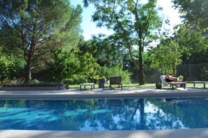 A heated pool