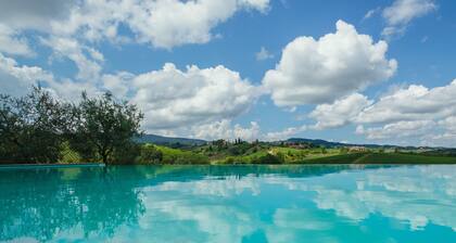 villa san gimignano,piscine privée, 5 chambres 6 salles de bains, Wi-Fi, A/C