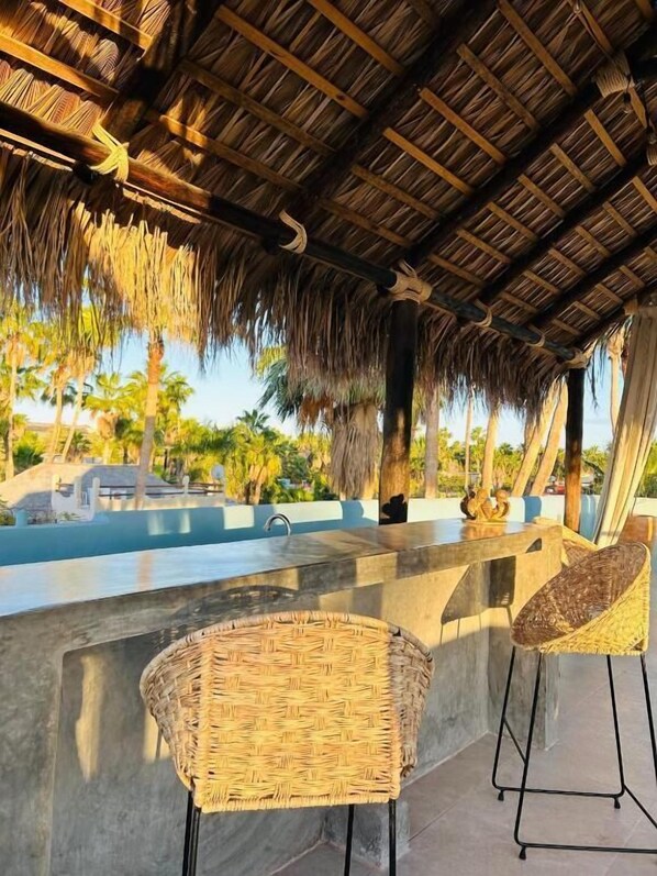 Terrace/patio - Paraiso Azul Hotel (Loreto)