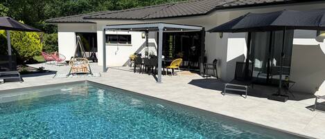 A heated pool
