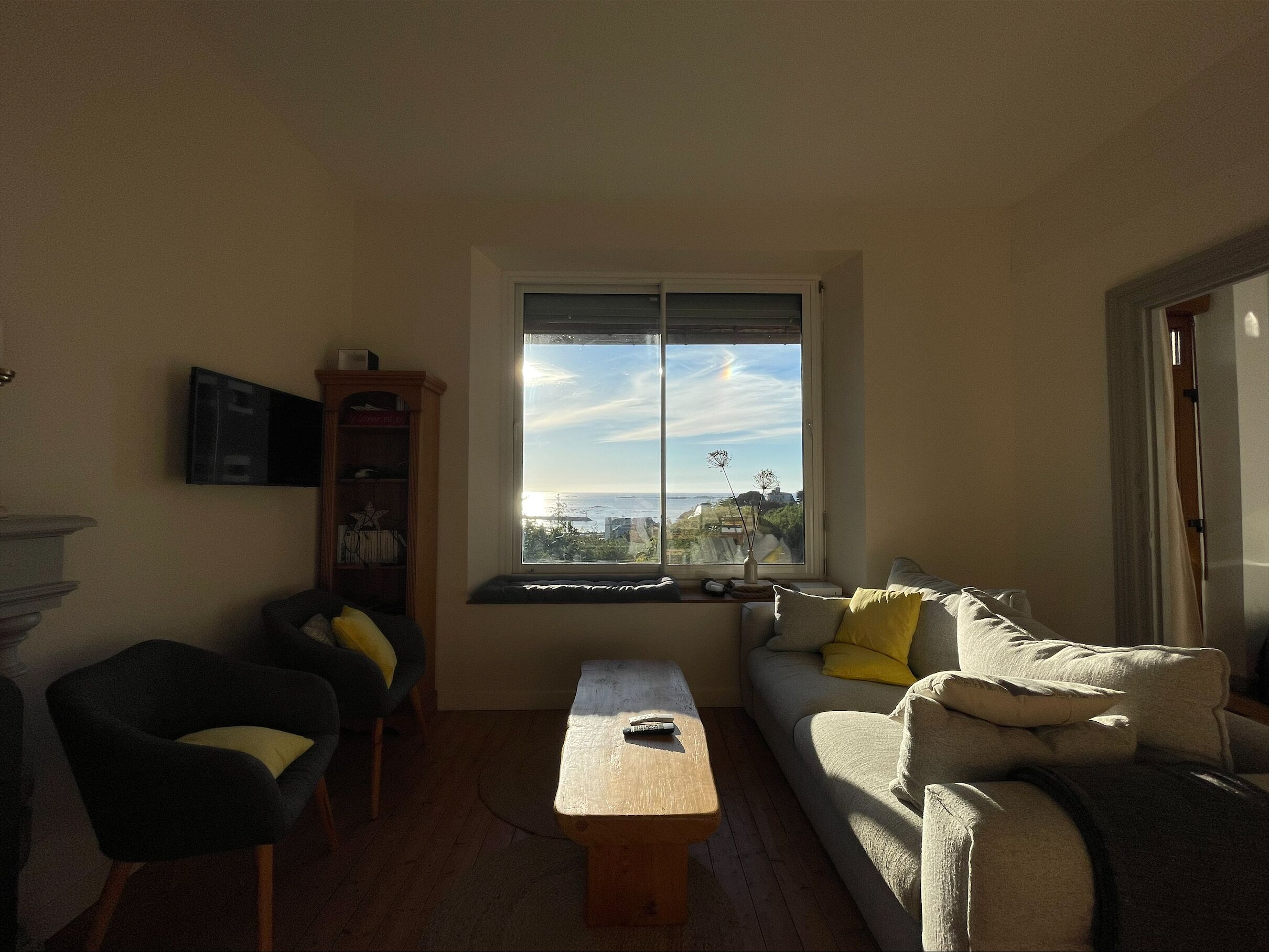 house sea view pink granite coast trébeurden