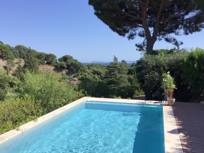 Spacious sea view villa with infinity pool