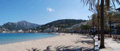 ビーチの近く、サンラウンジャー、ビーチタオル