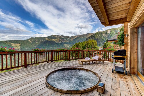 Chalet la Couronne - Jacuzzi Views Ski-In Ski-Out - La Tzoumaz, 4 Vallees
