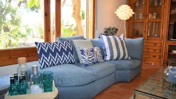 Televisie en een open haard